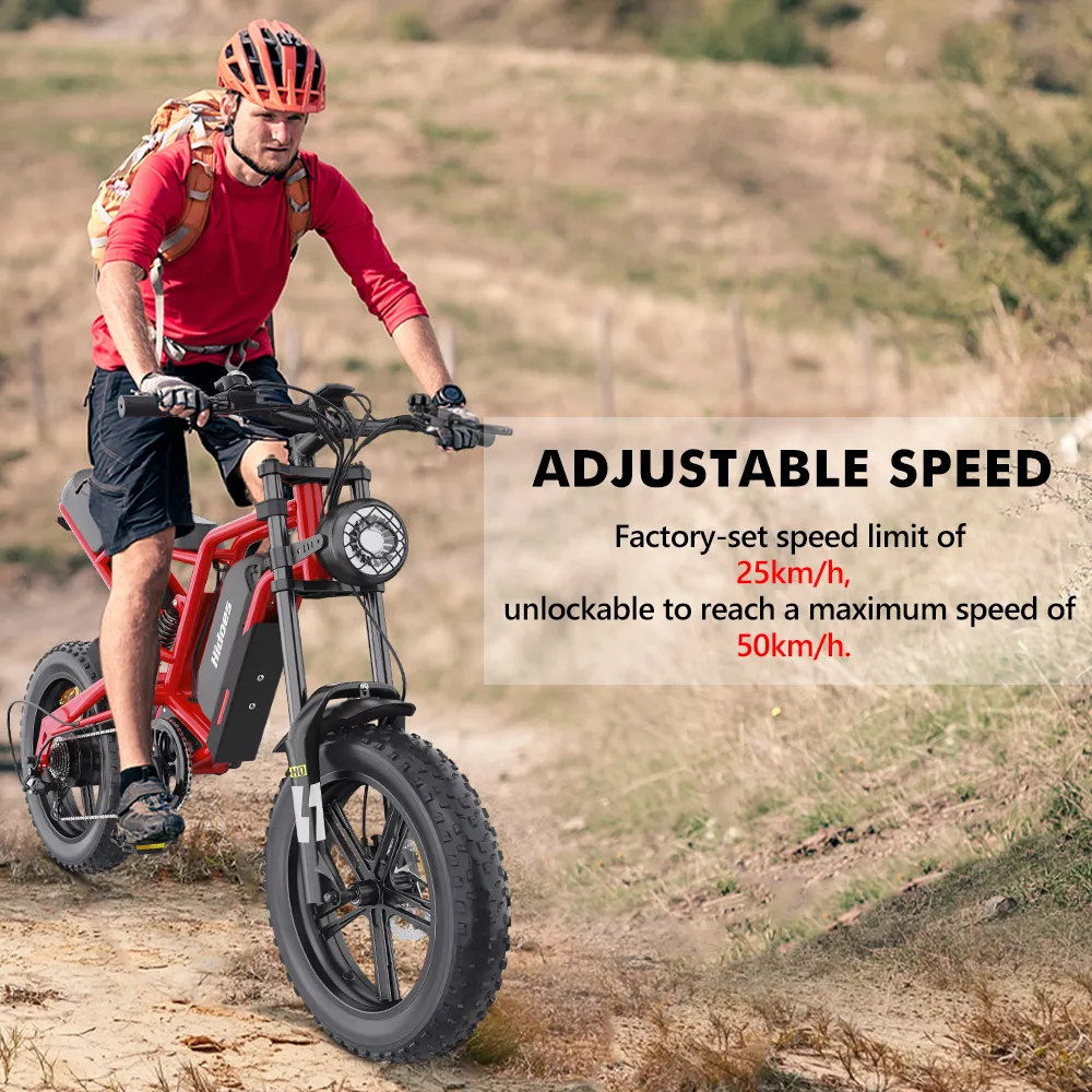 ROWER ELEKTRYCZNY Rowery Elektryczne E-Bike B6 50KM/H ZASIĘG 70KM Shimano
