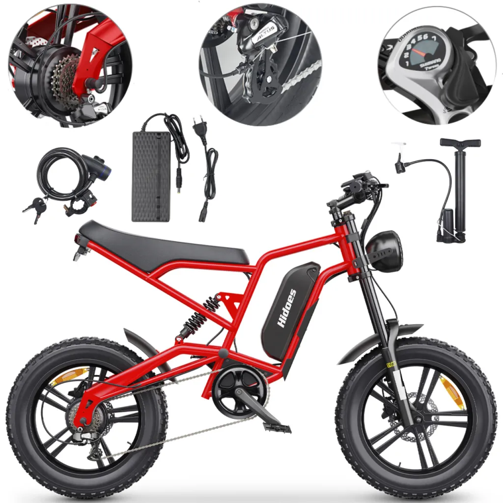 ROWER ELEKTRYCZNY Rowery Elektryczne E-Bike B6 50KM/H ZASIĘG 70KM Shimano