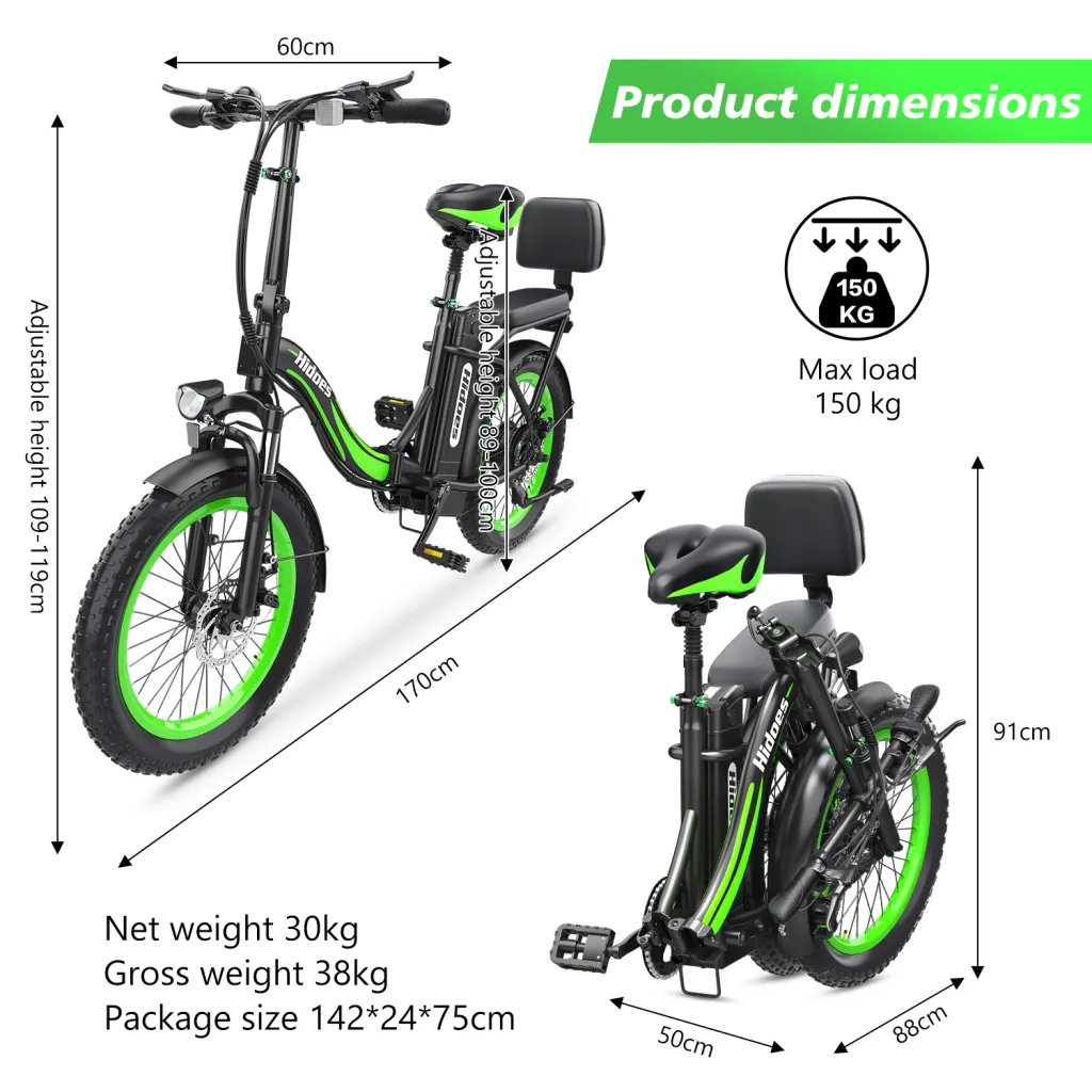 Rower ELEKTRYCZNY HIDOES C1 40KM/H ZASIĘG 70KM E-Bike