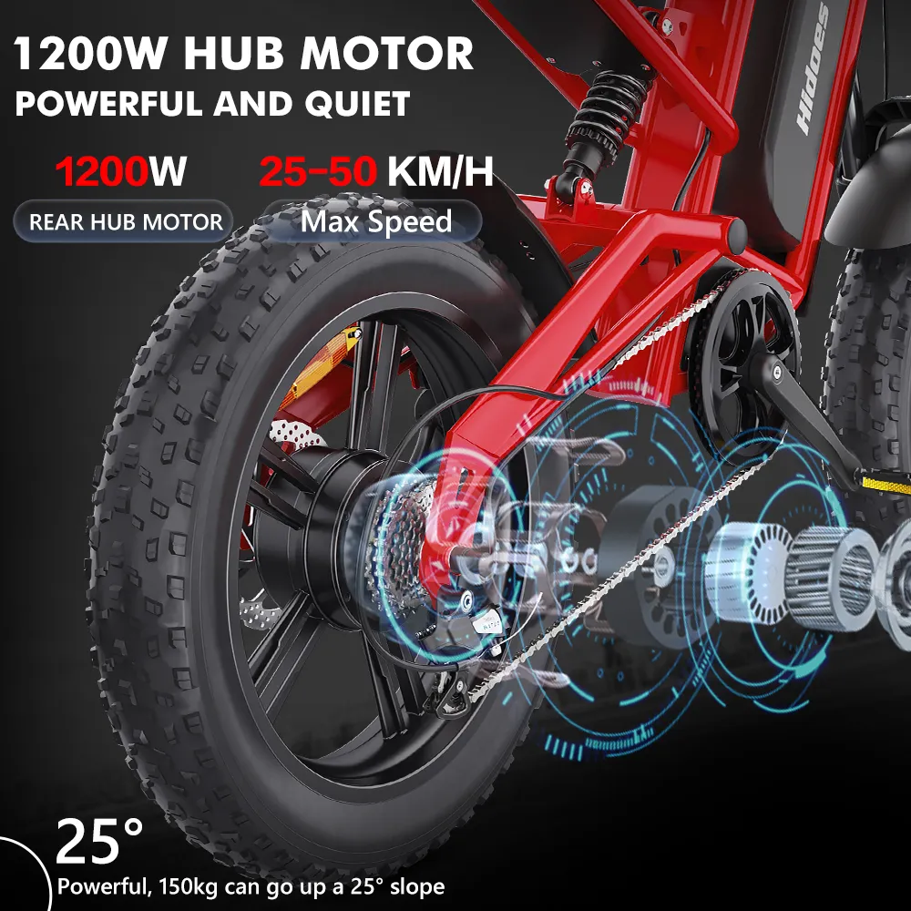 ROWER ELEKTRYCZNY Rowery Elektryczne E-Bike B6 50KM/H ZASIĘG 70KM Shimano